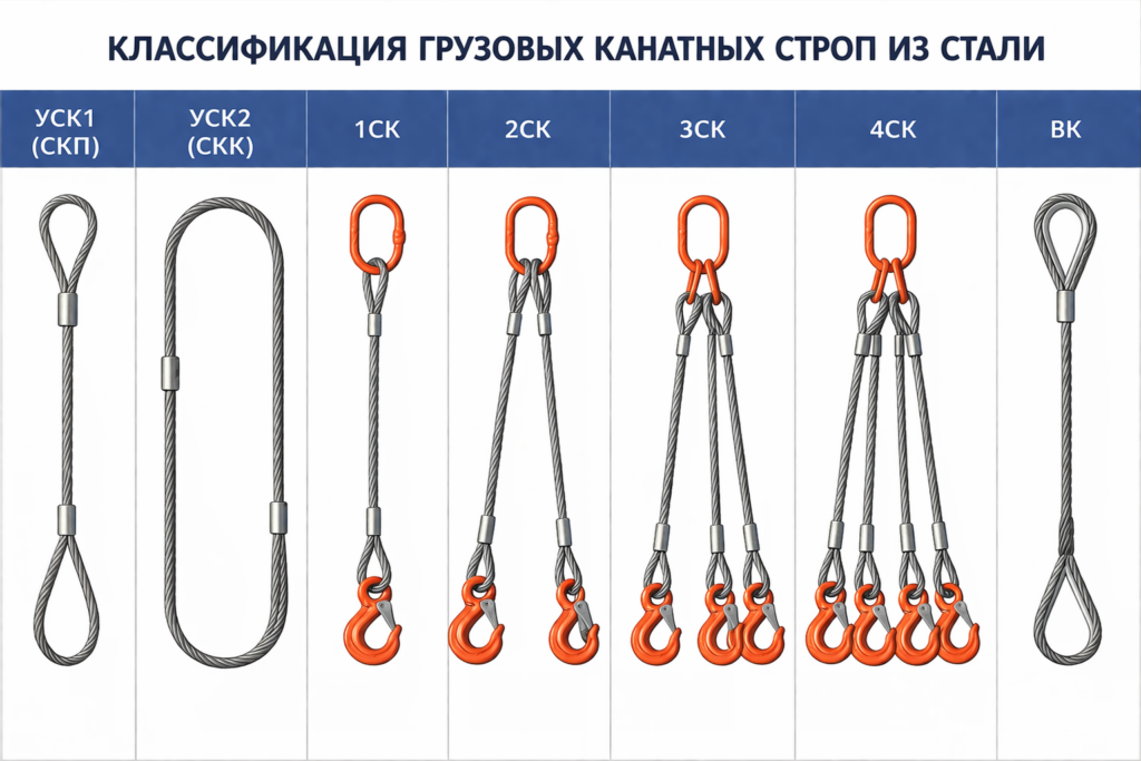 Классификация цепных строп